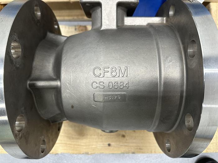 Used Velan Model C 6" Vee Ball Valve #46429