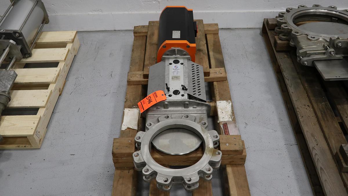 Unused Stafsjo 10" Air Operated Knife Gate Valve #47275