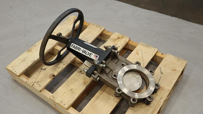 Used Fabri-Valve 6” Hand Operated Knife Gate Valve #45261