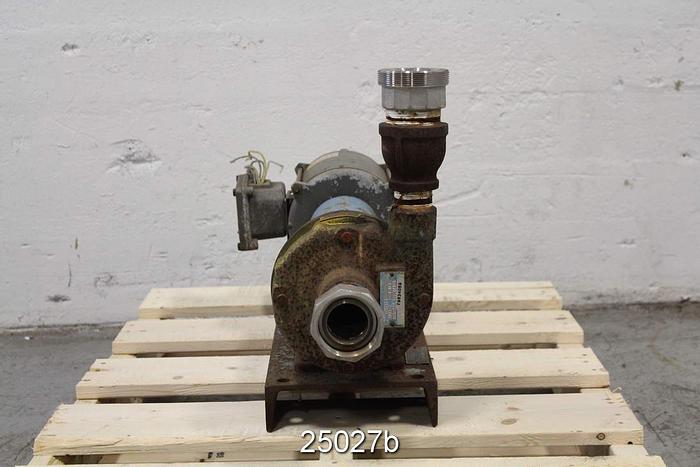 Used Goulds 3742 1.25x1.5x5, Ductile Iron Impeller, Ductile Iron Casing #25027