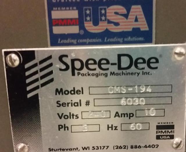 Used Filler, Volumetric, Spee-Dee, Mdl CMS-194, Cup Filler, (3) #A740434