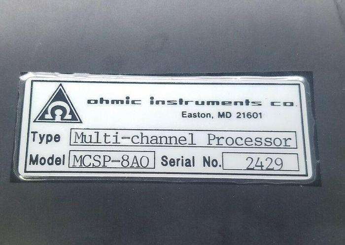 Used OHMIC INSTRUMENTS MCSP-8AO MULTI-CHANNEL PROCESSOR MCSP8AO