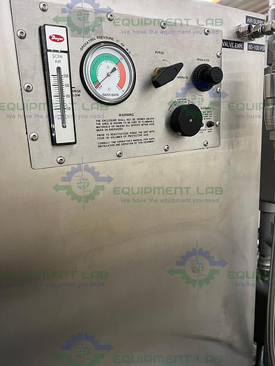Used Varian Chromatography Control Skid w/ 2.4 HP Dual Head Pump, 2.4 HP Heat Pumps
