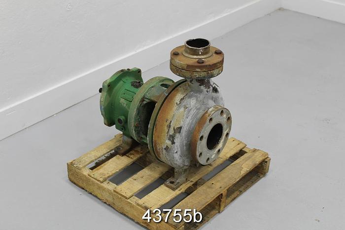 Used Goulds 3196 3x4x10 Pump, Stainless Steel Casing #43755