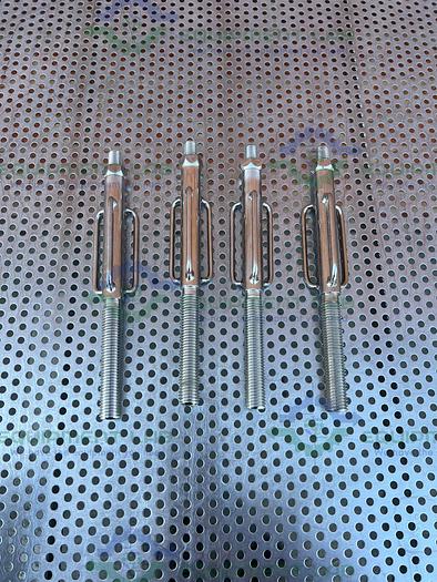 Used Stainless Steel  10" Single Module Lenticular Filter Housing Center Post