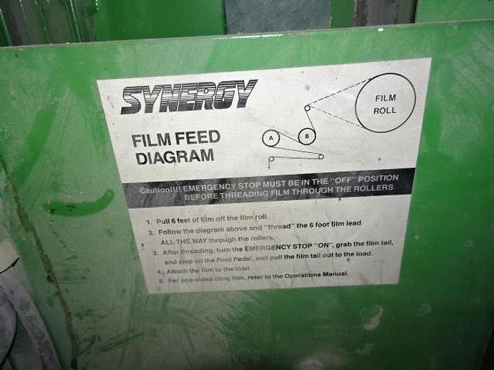 Used HIGHLIGHT INDUSTRIES SYNERGY STRETCH WRAP SYSTEMS MODEL 2.5 PALLET WRAPPER