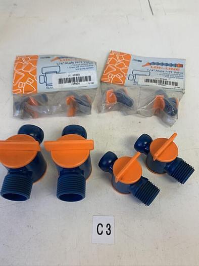 LOC-LINE 4-3P830 1/4" ,2-3/4”,2-1/2” MALE NPT VALVE NEW Fast Shipping