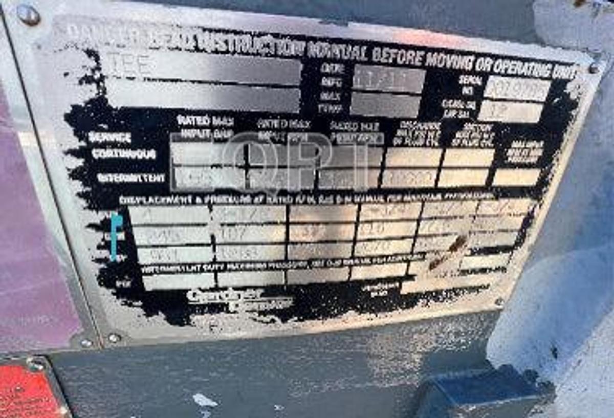 Used (SOLD) 2012 Tee Skidded Pump