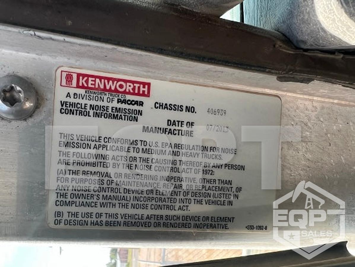 Used (SOLD) 2014 Kenworth T800 Hot Oil Truck