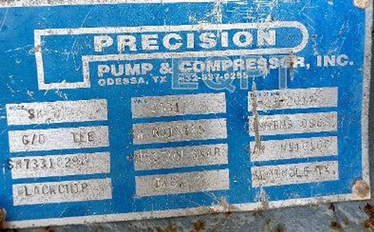 Used (SOLD) 2012 Tee Skidded Pump