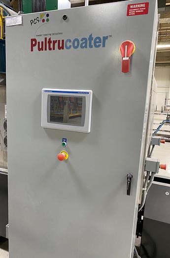 Used 2014 PCS Pultrucoater Powder Coating Solutions, Inc. Substrate Powder Coating Line