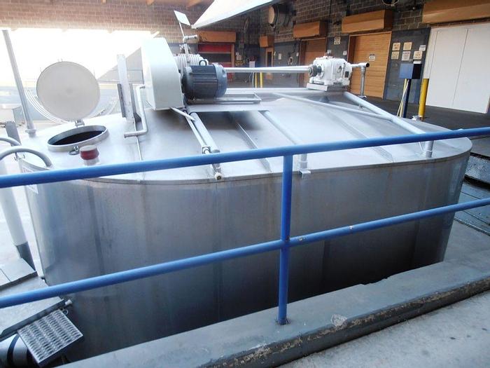 Used Tank, 4,500 Gallon, S/st, Damrow, Dbl 00, Cheese Vat, (2)Tank, 4,500 Gallon, S/st, Damrow, Dbl 00, Cheese Vat, (2) #L740790