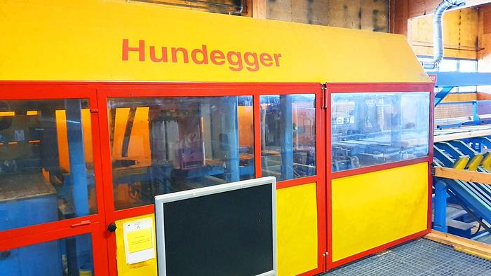 Used Hundegger K2-4 BHF joinery line  for log house production