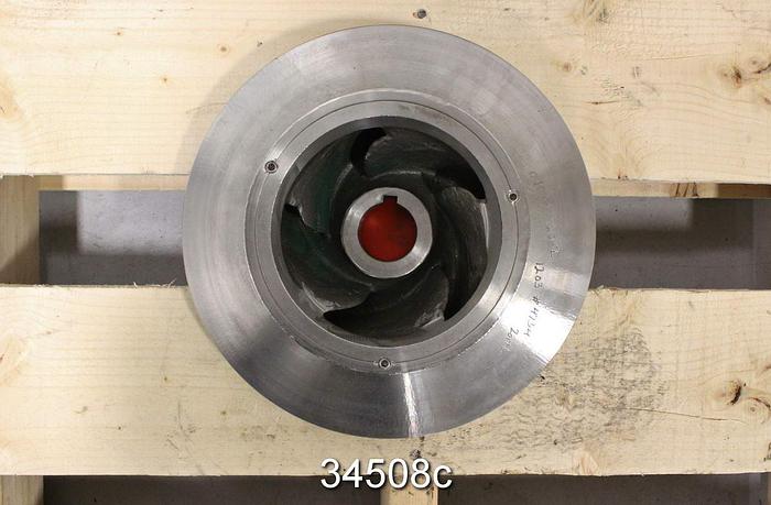 Used Goulds 3316 Impeller, 4x6x11, 5-Vane, 11" Diameter #34508