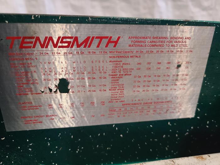 Used Tennsmith Shear