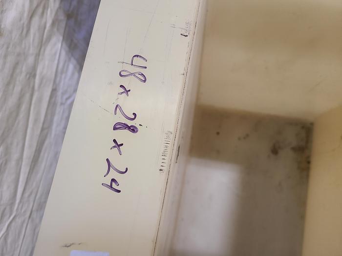 Used Polypro Tank Counter Flow Rinse side and bottom support 70" x 28" x 29" Removable Partition - LARRY PLEASE CHECK DEMENTIONS