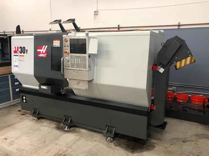 Used 2017 HAAS ST-30Y CNC Turning Center With Live Tooling