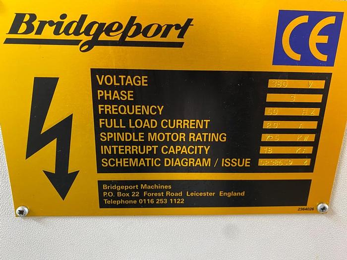 Used 1999 Bridgeport VMC 600/22 Digital Machining Center