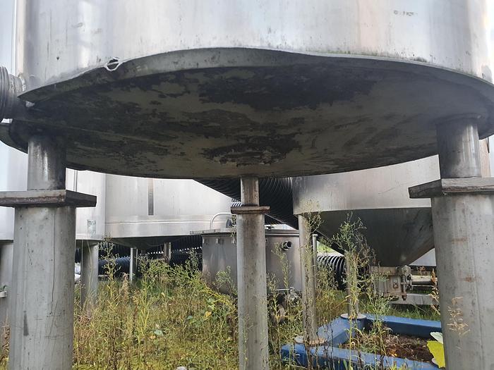 Used 2,000 Litre Stainless Steel Jacketed Mixing Tank