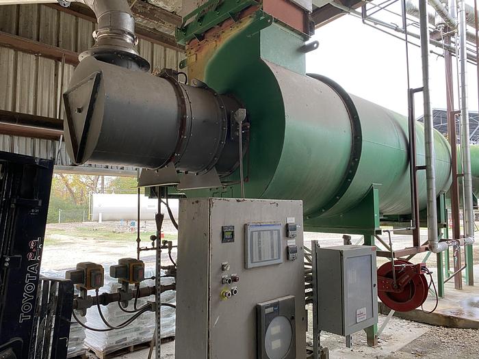 Used Used Duske Model SPD-8000 Carbon Steel Rotary Dryer System