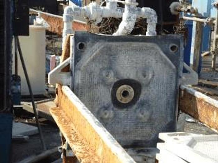 Used 12 CU. FT. SHRIVER/EIMCO FILTER PRESS – POLYPRO – 630 MM – AUTOMATIC CLOSURE