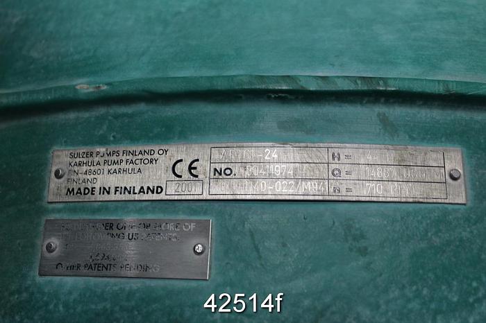 Used Sulzer APT 61-24 24x24x28 Pump #42514