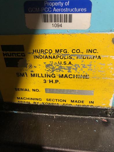 Used HURCO SM1