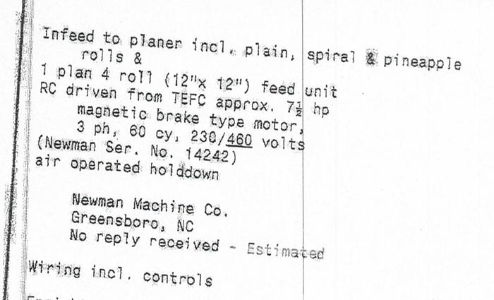 Used Yates American A62 Planer Mill