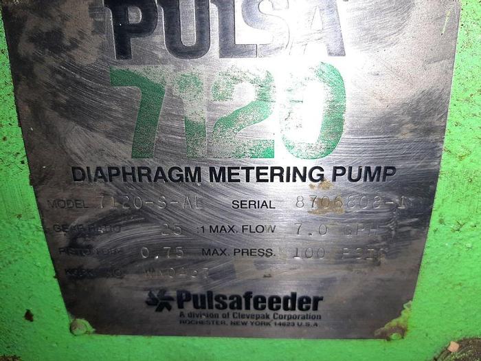 Used Pump, Diaphragm, Pulsafeed, S/st, 1/2 HP, #Z613702