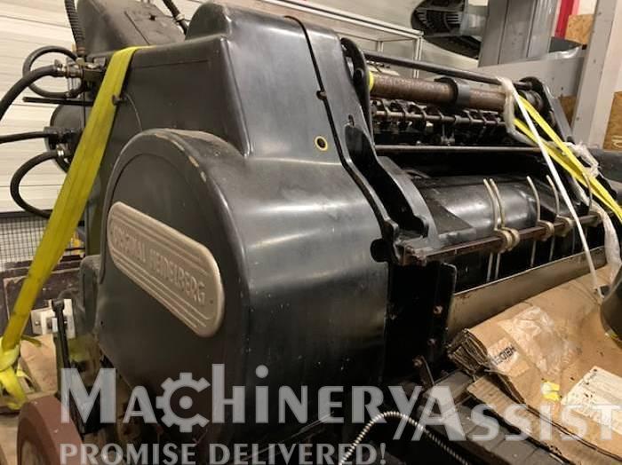 Used Heidelberg SB Cylinder 56x82 Diecutter Letterpress