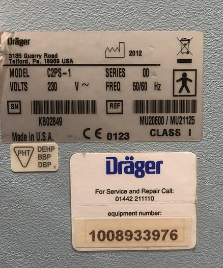 Gebraucht 2009 Dräger C2HS-1C