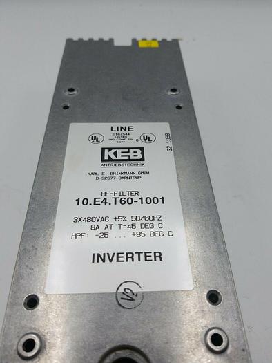Used 10.E4.T60-1001 HF-FILTER KEB