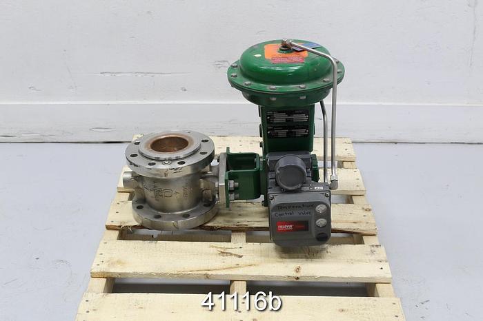 Used Fisher V150 Series B 4" Vee Ball Valve #41116