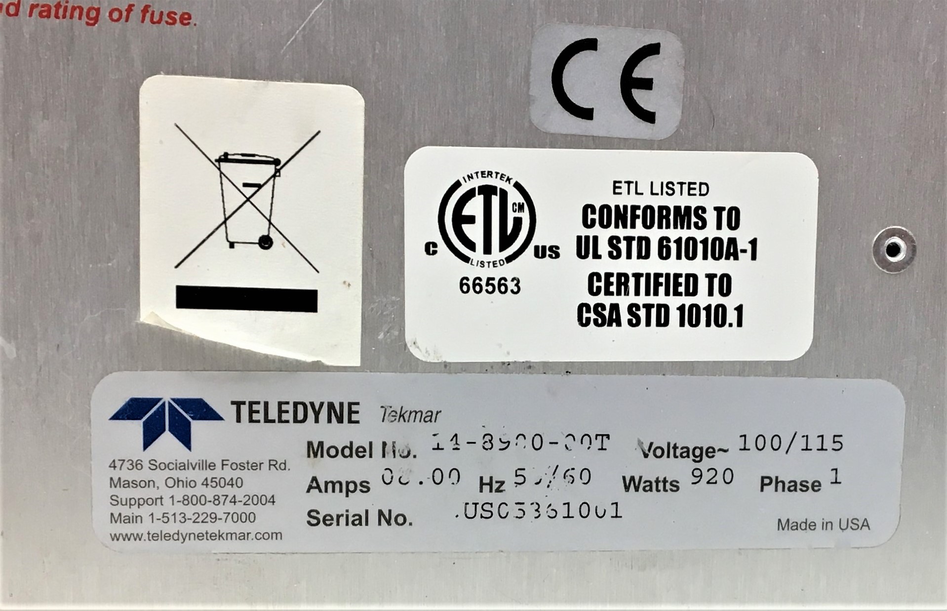 As is Teledyne Tekmar Velocity XPT Purge and Trap Sample Concentrator