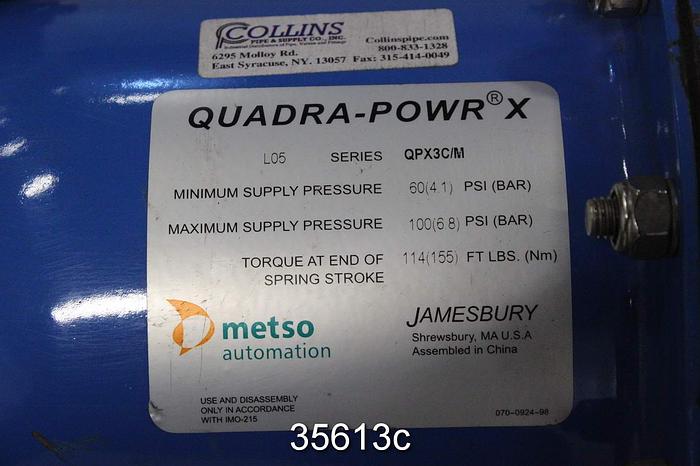 Used Neles Jamesbury 8" Air Operated Butterfly Valve #35613