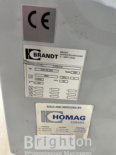 Used 2007 Brandt KDN210 Used Edgebander #BM2269