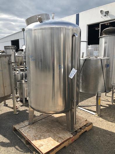 Used 200 Gallon Vertical Stainless Steel Tank