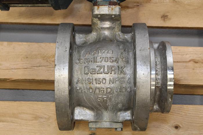 Used DeZurik 4" Veeball Valve #43979