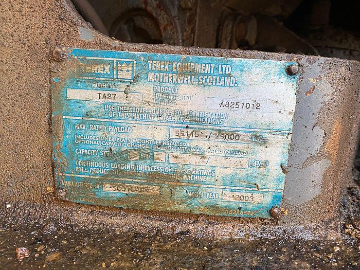 Used 2003 TEREX TA27