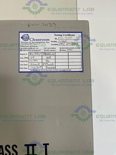 Used Nuaire NU-430-600 Class II B2 Biological Safety Cabinet 115V