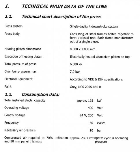 Used Wemhoner Variopress
