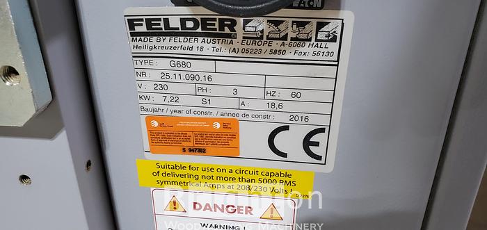 Used Felder  G680 Used Edgebander