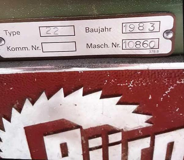 Used RÜCO double crosscut saw Type 22