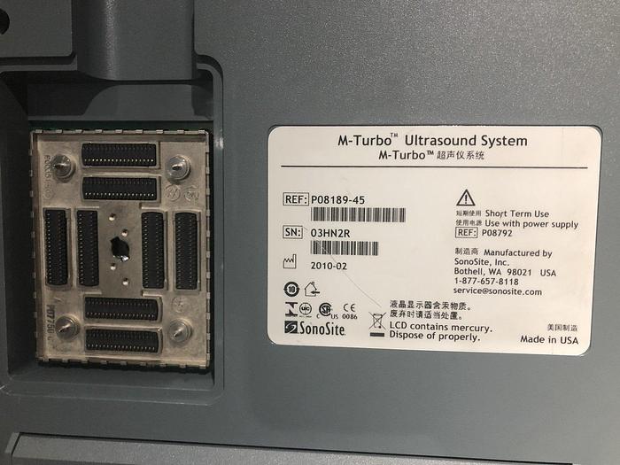 Gebraucht SonoSite M-turbo tragbare Ultraschallsystem auf Trolley mit 3xSonden