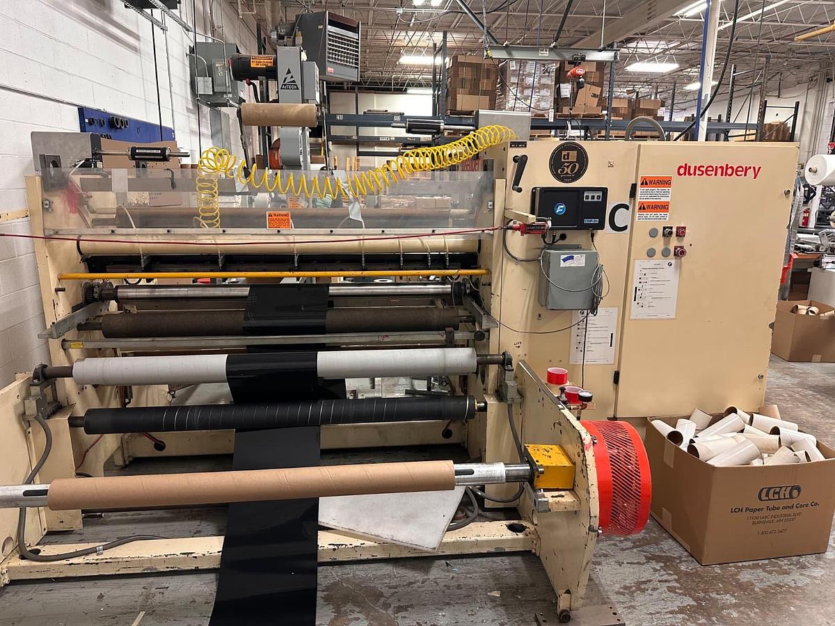 Used Dusenbery 60” Model 635 Slitter Rewinder with Options