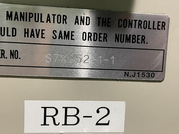 Used MOTOMAN EA1400N DUAL ARM ROBOTIC MIG WELDING CELL WITH 11,000 LB CAPACITY A/B SIDED INDEX TABLE