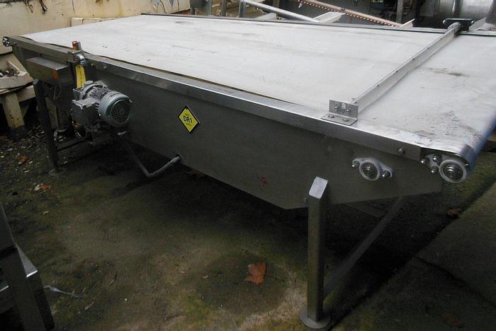 Used Conveyor, Belt, 48" X 10', S/st, Portable, Vari-Speed, #S742873