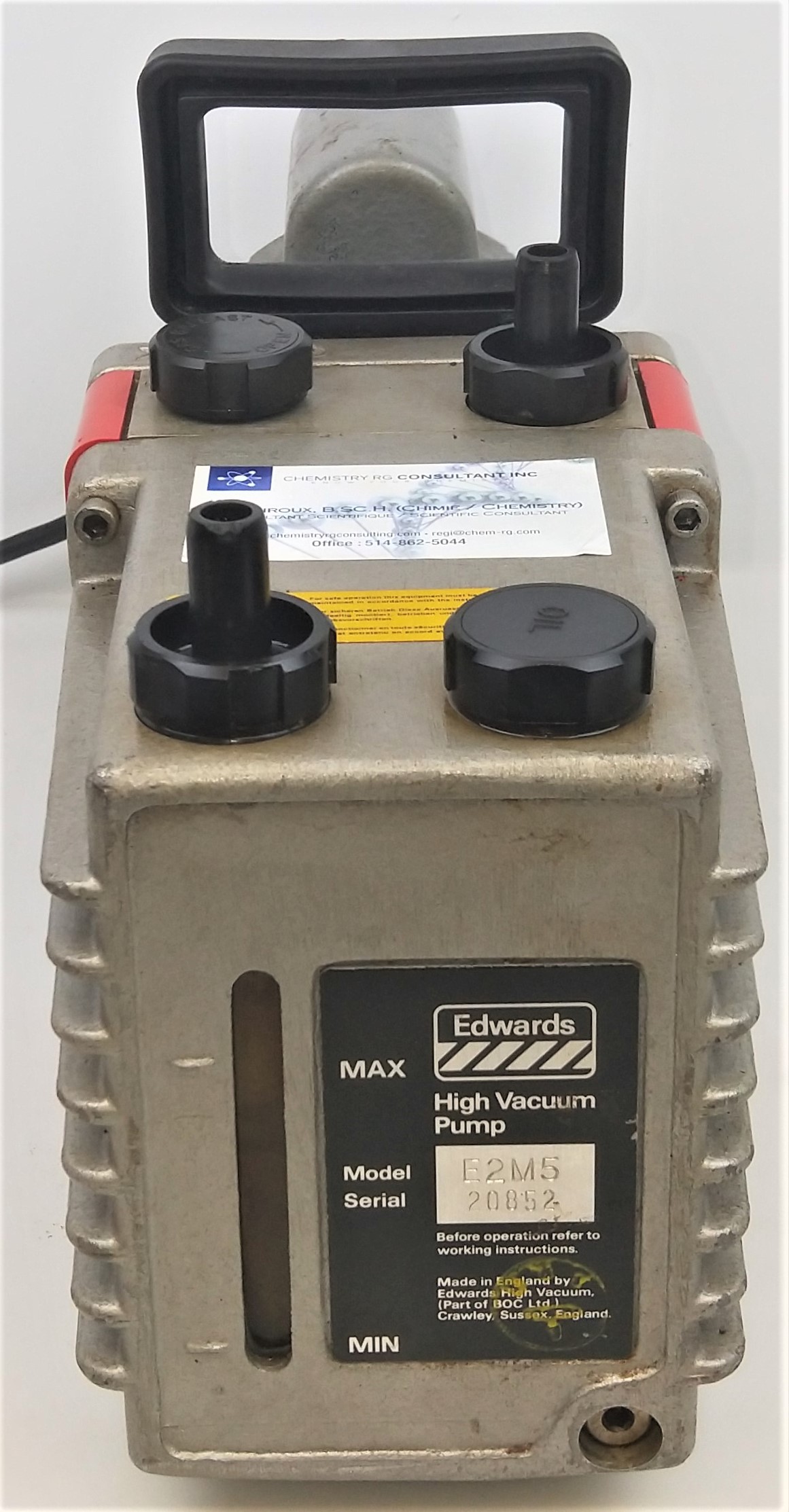Used Edwards E2M5 Rotary Vacuum Pump - 3.75cfm