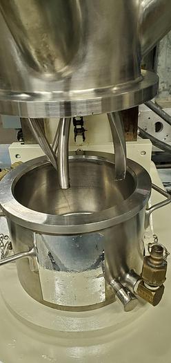 Used 1 QUART ROSS DOUBLE PLANETARY MIXER - S/S - VACUUM - JACKETED - HV BLADES - 2 MIX CANS