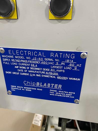 Used Chip Blaster High Pressure Coolant System